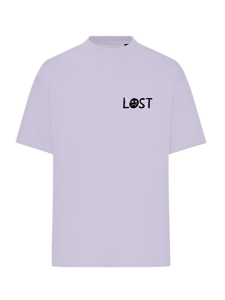 Lost Black Smiley - T-Shirt