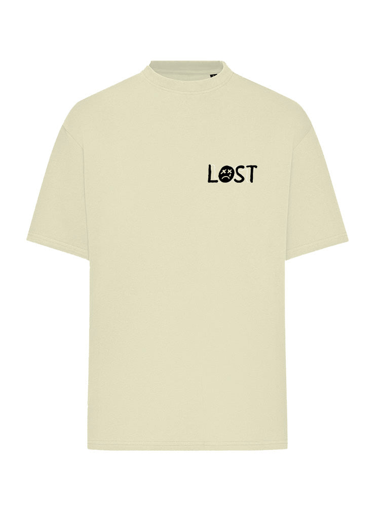 Lost Black Smiley - T-Shirt