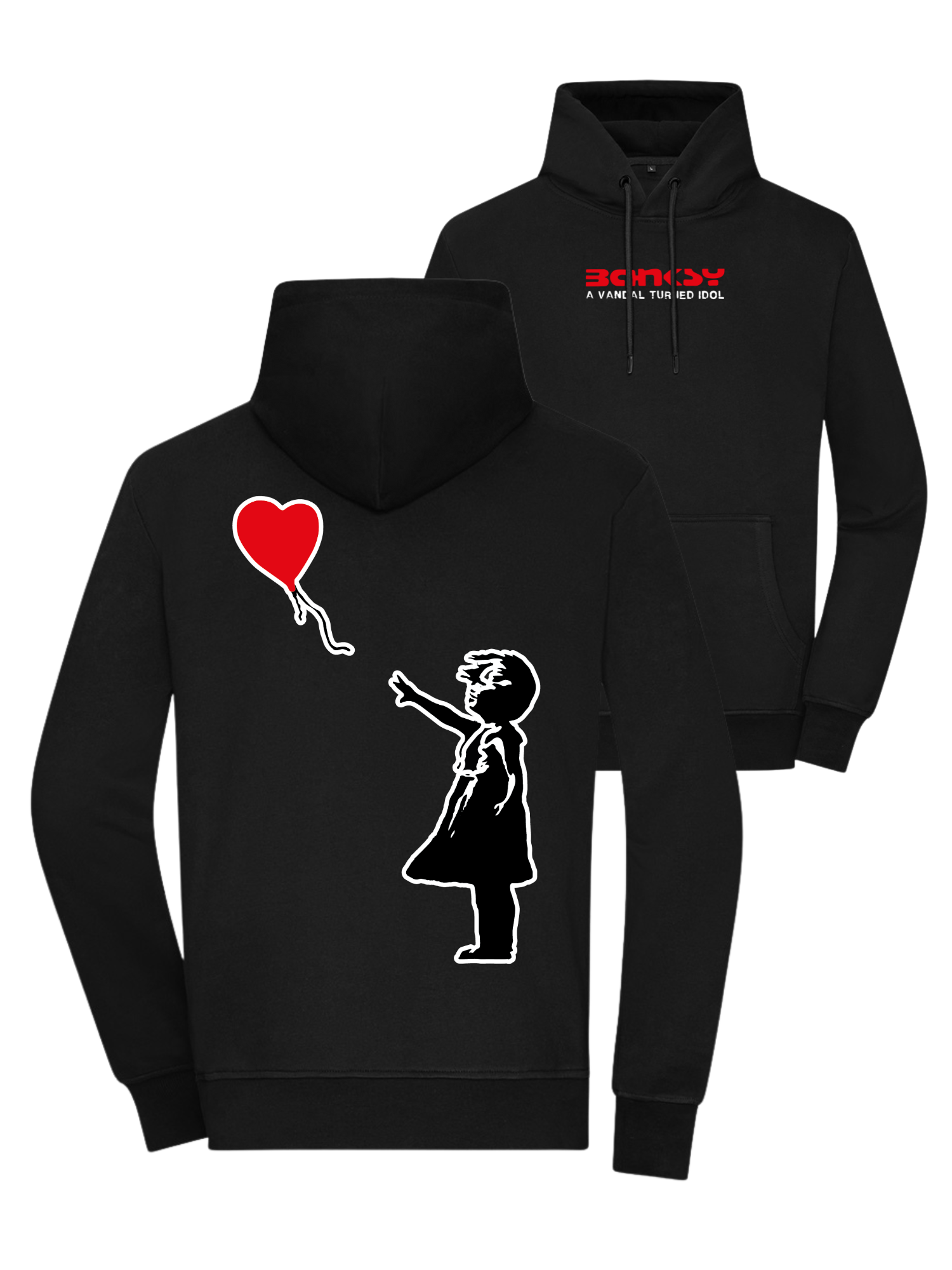 Banksy - Girl with Balloon Hoodie