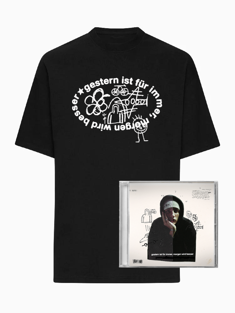 gestern ist für immer, morgen wird besser - CD + T-Shirt Bundle