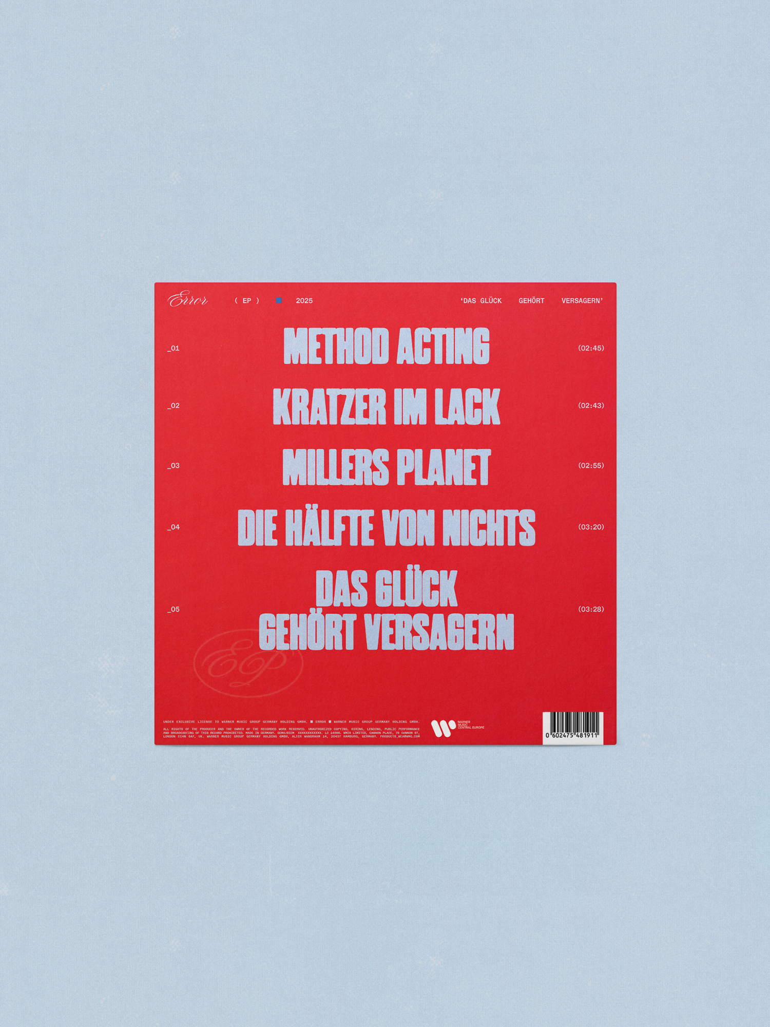 error - DAS GLÜCK GEHÖRT VERSAGERN