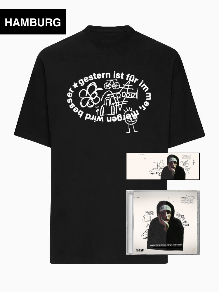 gestern ist für immer Tour Hamburg - CD + E-Ticket & T-Shirt Bundle