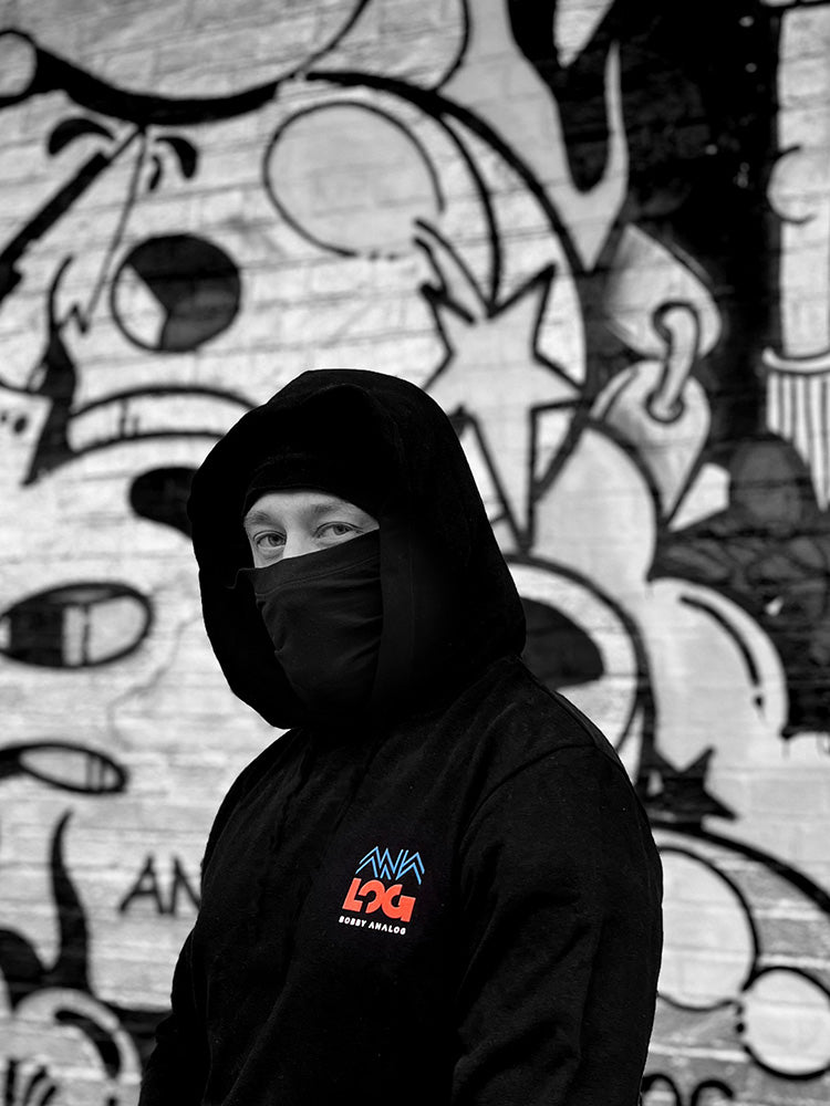 "Analog Black" -  Hoodie