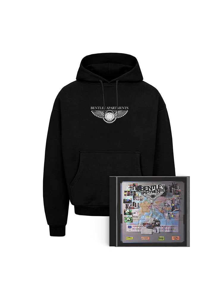 "Bentley Apartments" (CD + Hoodie Bundle Schwarz)