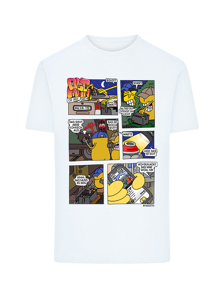 Old Man On New Cars - T-Shirt