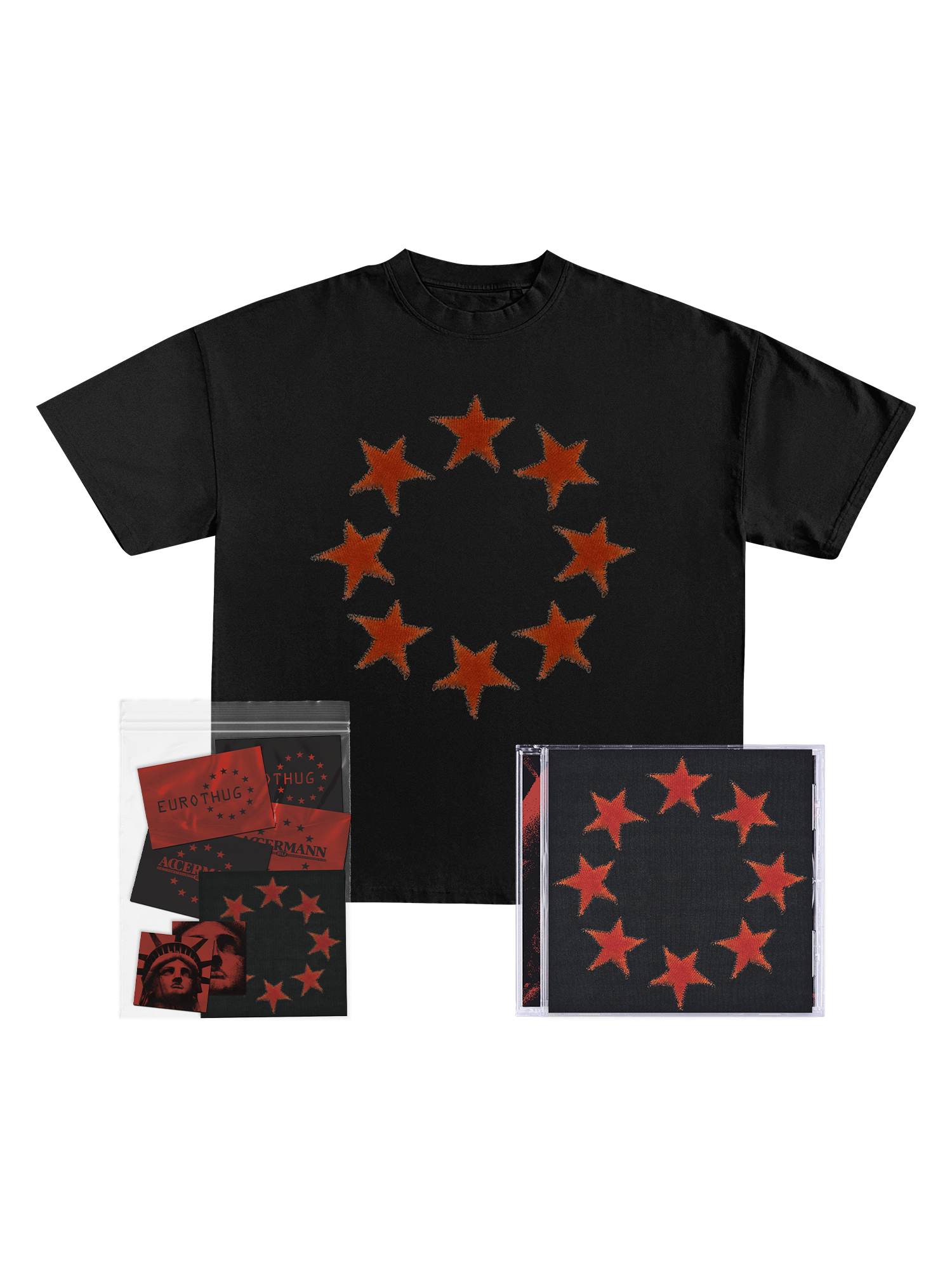 Accermann & Co. - T-Shirt, CD & Sticker Bundle