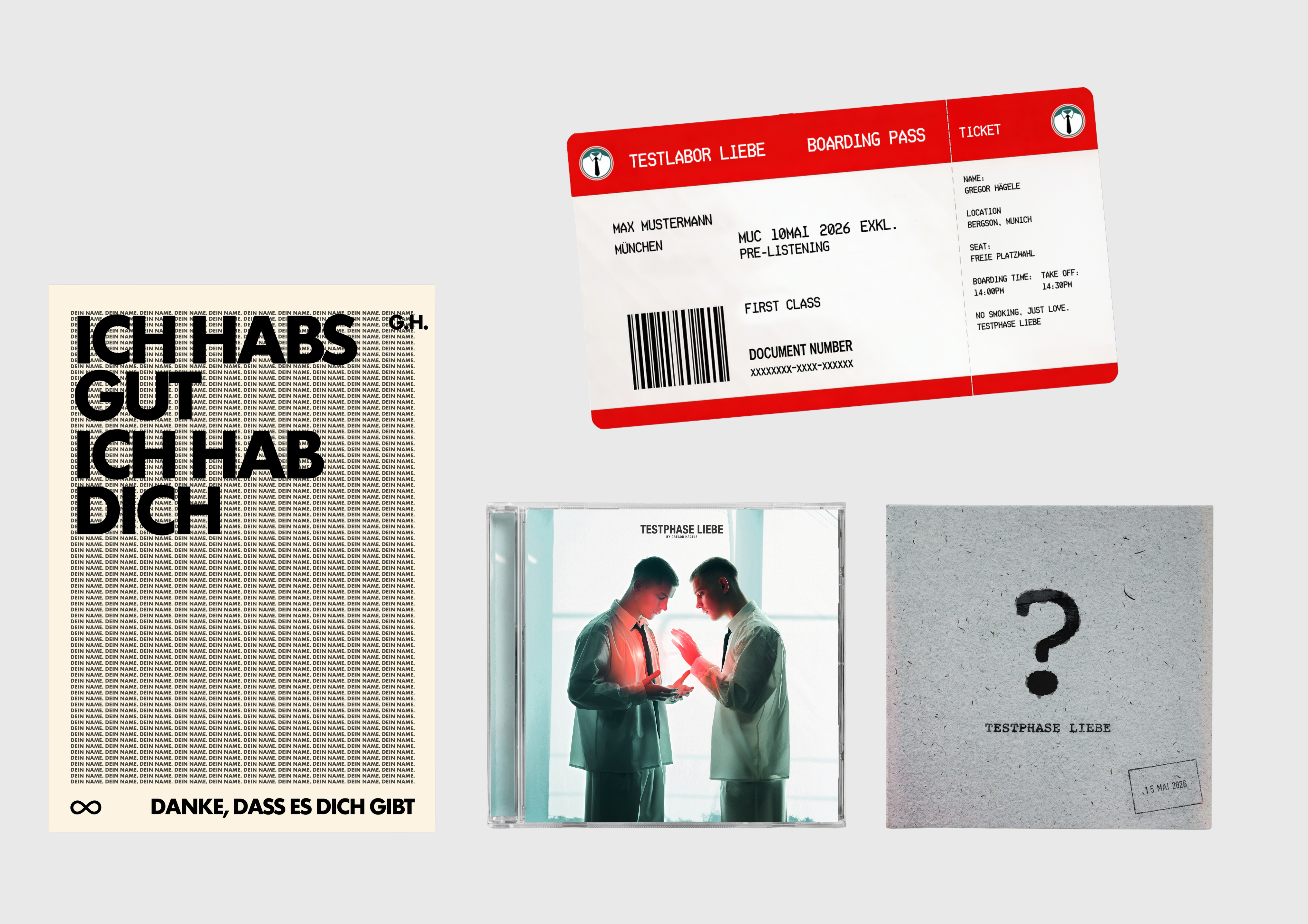 GREGOR HÄGELE - TESTPHASE LIEBE PRE-LISTENING E-TICKET BUNDLE - MÜNCHEN