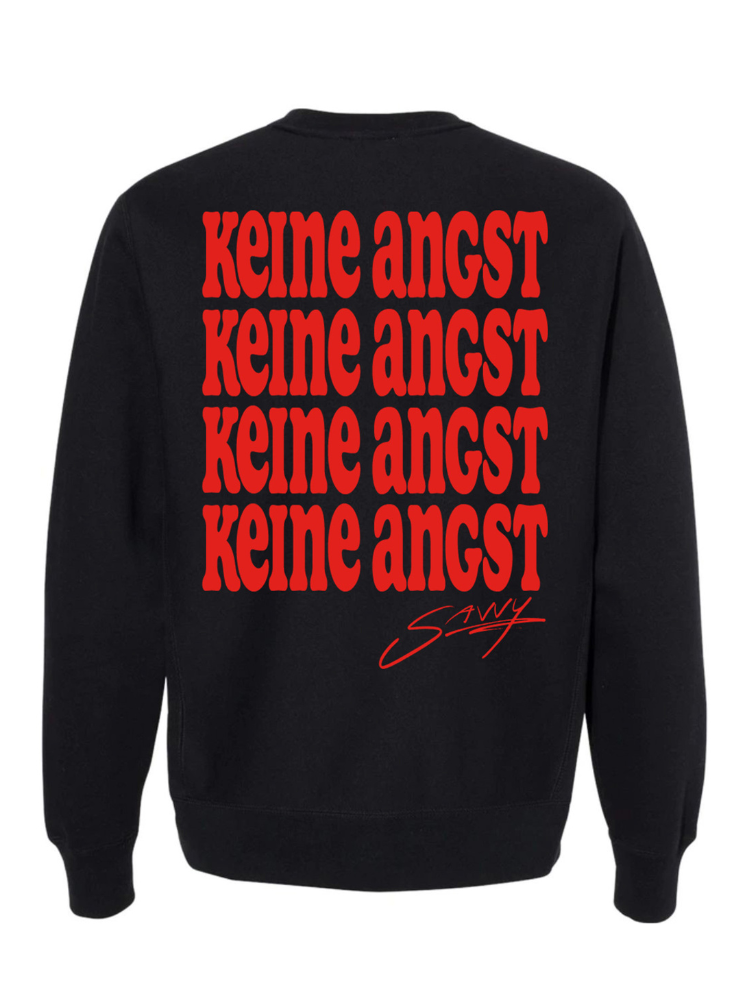 Crewneck Schwarz  „Keine Angst“