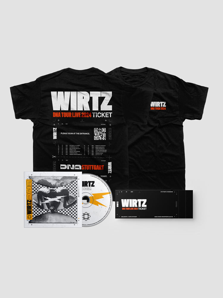 Wirtz DNA Tour 2024 - E-Ticket + CD + T-Shirt Bundle